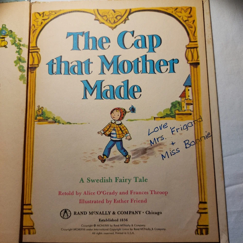 The Cap That Mother Made 1967 Vintage Book Swedish Fairy Tale